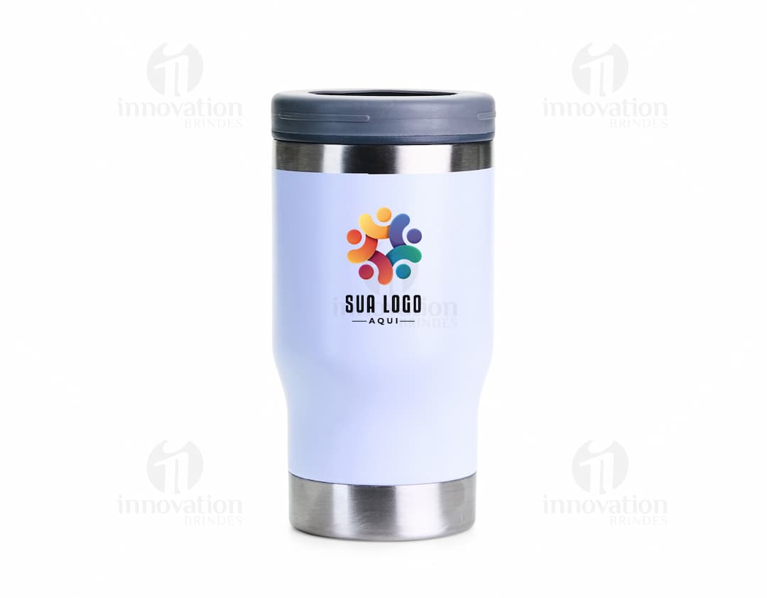 Copo térmico em inox de 380ml. de capacidade.