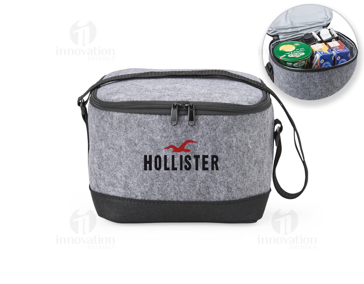 Bolsa térmica de 6 litros, ideal para transporte e armazenamento de alimentos e bebidas de forma prática e segura.