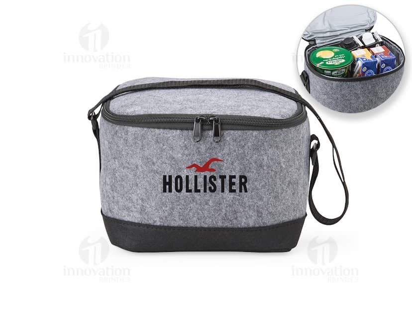 Bolsa térmica de 6 litros, ideal para transporte e armazenamento de alimentos e bebidas de forma prática e segura.