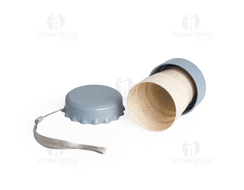 Copo retrátil plástico de 125ml em cor vermelha.