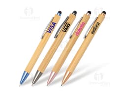 Eco-Friendly Touch Pen highlighted among colored pencils, writing materials, drawing, school, and art supplies. The pen