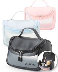 Nécessaire PU preto de luxo em estilo moderno. Feito de couro PU, possui zíper, alça e detalhes em metal. Perfeito para viagens, trabalho ou cuidados pessoais. Elegante e prático, ideal para profissionais de negócios ou para quem busca uma bolsa de mão sofisticada.