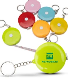 Fita Métrica Plástica de 1,5m com ícones de frutas coloridas, design moderno em forma de circulo, atraente e brilhante, elemento de decoração detalhado e coleção de objetos de cores vibrantes.