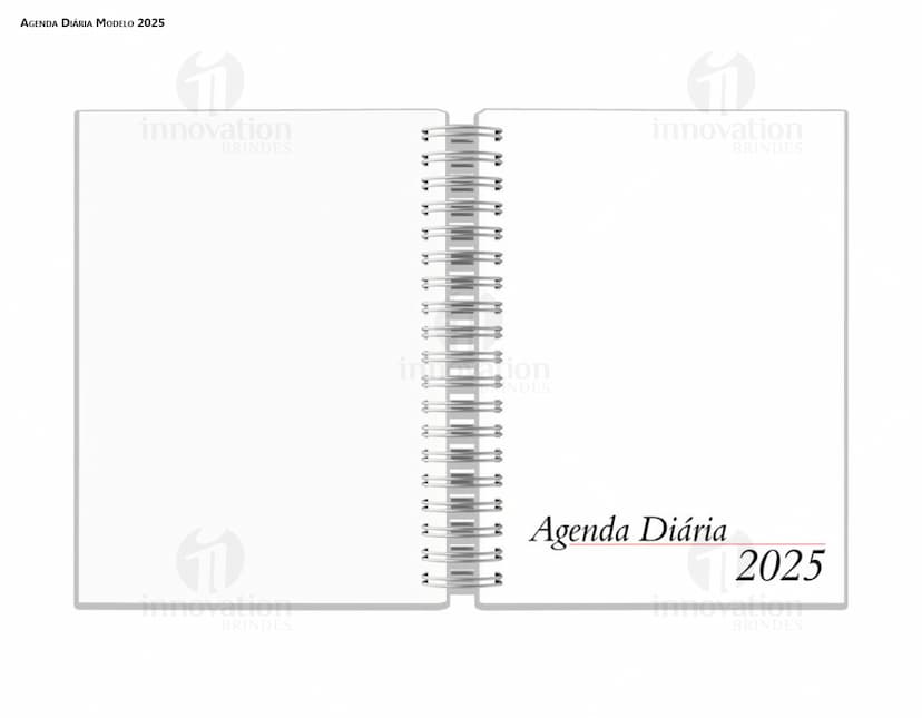 Agenda Wire-o em capa dura na cor preta, com folhas pautadas e formato de bolso. Perfeito para organização e anotações do dia a dia.