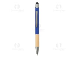 Caneta Metal Touch preta, com design elegante e ponta touch screen.