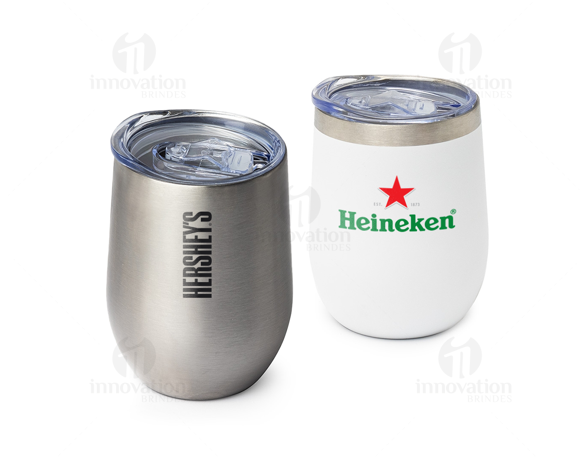 Copo térmico de 320ml em inox.