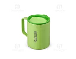 Taza inox de pared doble con capacidad de 270ml, ideal para café, té y otras bebidas calientes. Hecha en material resistente