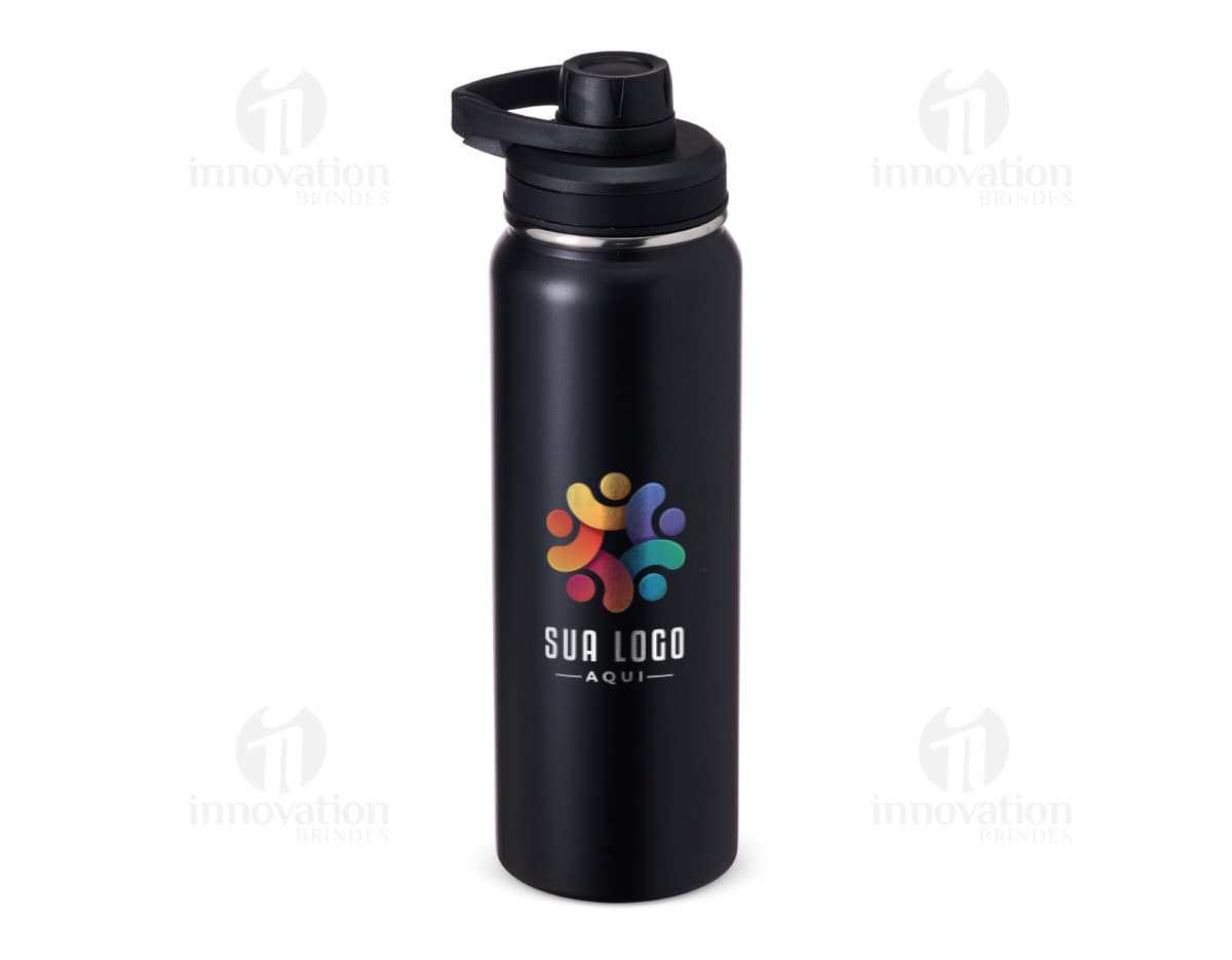 Garrafa térmica de 850ml em inox.