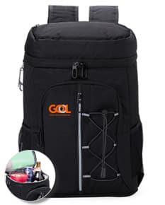 Bolsa Térmica de 32 Litros em material resistente, ideal para viagens e transporte de objetos. Design moderno em metal e couro, com alças para facilitar o transporte. Excelente opção para manter a temperatura de bebidas e alimentos durante o trajeto.