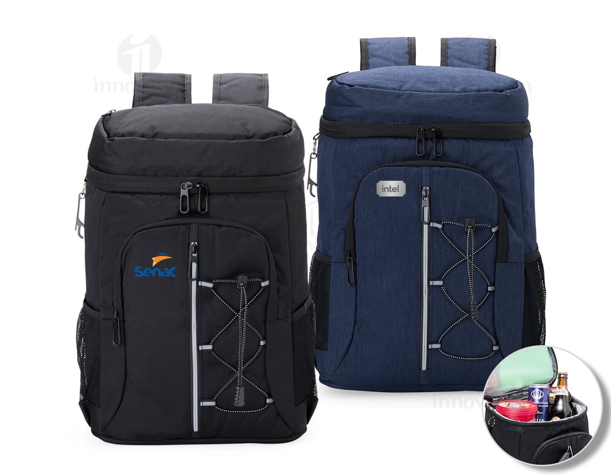 Bolsa Térmica de 32 Litros em material resistente, ideal para viagens e transporte de objetos. Design moderno em metal e couro, com alças para facilitar o transporte. Excelente opção para manter a temperatura de bebidas e alimentos durante o trajeto.