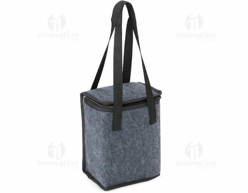 Bolsa Térmica 6,1 Litros em cor azul, com alça de transporte e fechamento em zíper.