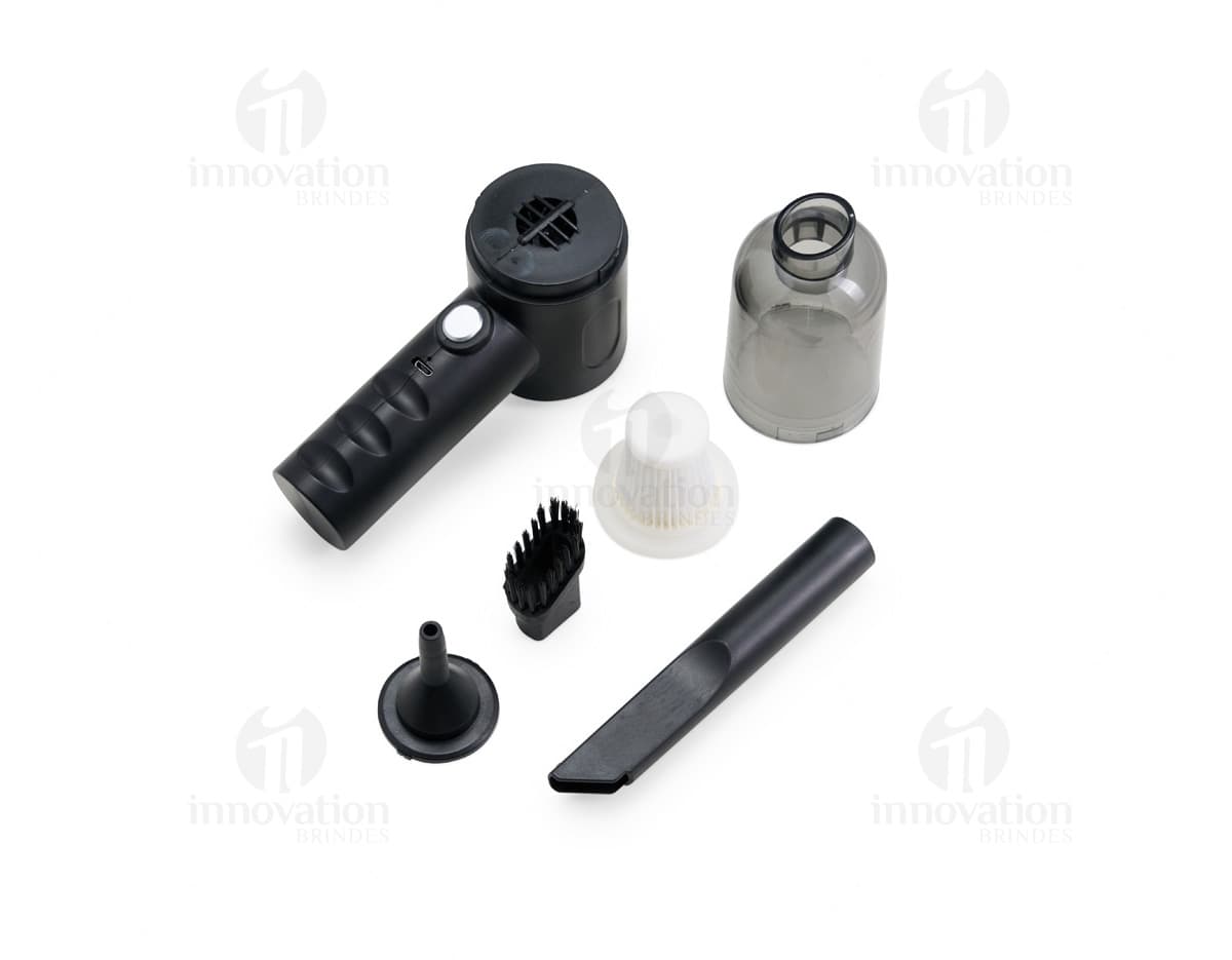 Aspirador de Pó Compacto 3 em 1: Imagem do produto vista de frente, na cor vermelha, com design moderno e prático.