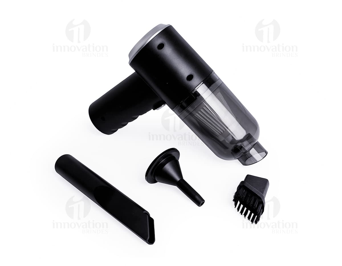 Aspirador de Pó Compacto 3 em 1: Imagem do produto vista de frente, na cor vermelha, com design moderno e prático.