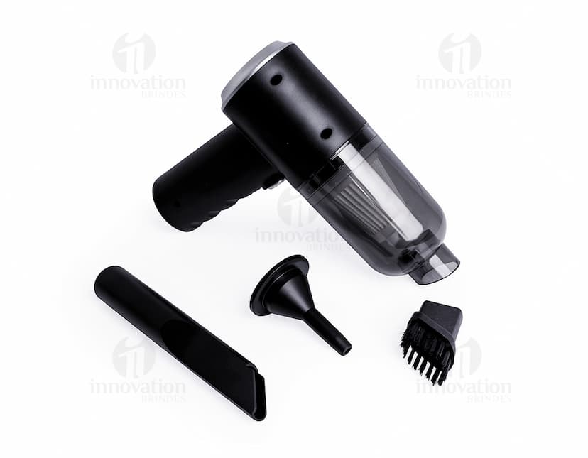 Aspirador de Pó Compacto 3 em 1: Imagem do produto vista de frente, na cor vermelha, com design moderno e prático.