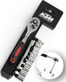 Kit ferramenta 12 peças em fundo branco, com chaves de fenda, alicates e outras ferramentas de diversos tamanhos e formatos.