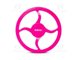 Frisbee para Pet de borracha azul e verde, com design circular e textura antiderrapante.