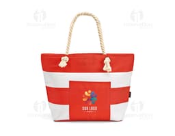 Bolsa térmica verde con asas negras, ideal para el transporte de alimentos y bebidas a temperaturas adecuadas.