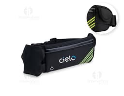 Pochete Esportiva Neoprene preta para uso durante atividades físicas.