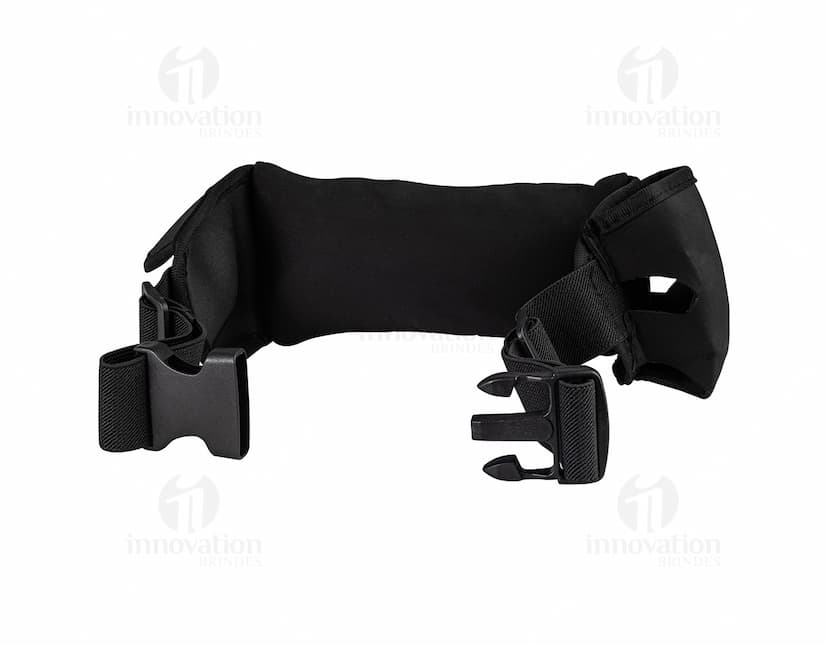 Pochete Esportiva Neoprene preta para uso durante atividades físicas.