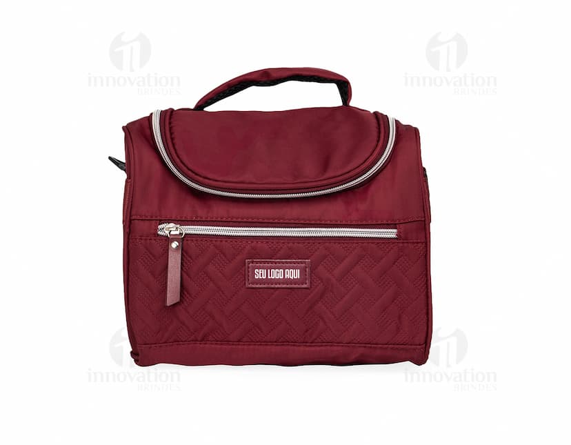 Bolsa térmica de 8 litros em cor azul, ideal para transporte de alimentos e bebidas.