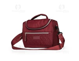 Bolsa térmica de 8 litros em cor azul, ideal para transporte de alimentos e bebidas.