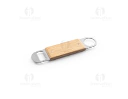Abridor de garrafas duplo em aço inox.