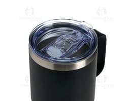 Taza Térmica de 350ml, ideal para mantener la temperatura de la bebida por más tiempo. La taza es de color blanco y posee