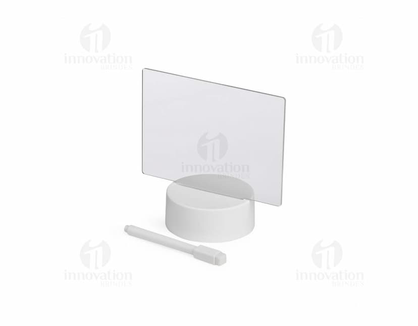 Luminária de mesa com LED, design moderno e ajustável em diferentes ângulos.