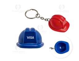 Portachiavi a forma di casco DPI per protezione.