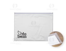 Embagem da Pasta Zip Zap em destaque, contendo diversos envelopes coloridos e uma aba transparente para fechamento.