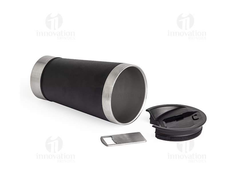 Copo térmico de 500ml com abridor.