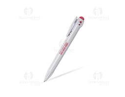 Schwarzer Kunststoffstift mit einfachem Design, aus Kunststoff und Metall, ideal für den Einsatz im Büro und in der Schule.