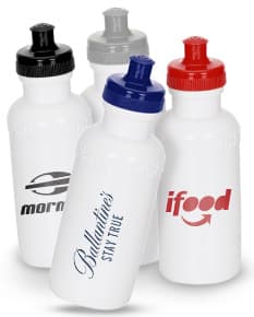 Squeeze Plástico 500ml em cor azul-transparente com tampa de rosca.
