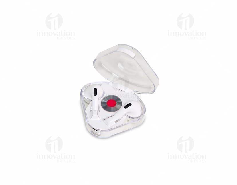 Fone de ouvido Bluetooth Touch preto, sem fio, com design moderno e minimalista.