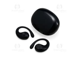 Auriculares de conducción ósea en color negro, con diseño moderno y tecnología avanzada.
