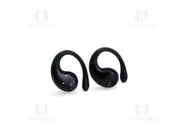 Auriculares de conducción ósea en color negro, con diseño moderno y tecnología avanzada.