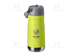 Botella Térmica 550ml en color negro, con diseño moderno y tapa roscada. La imagen muestra el producto aislado sobre un fondo
