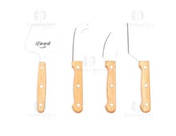Kit Queijo 5 peças: Conjunto de utensílios para queijo, incluindo faca, garfo, espátula, faca de queijo duro e faca de queijo