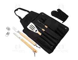 Bolsa de couro preta estilo casual, com alça única e zíper. Moderna e elegante, ideal para carregar objetos pessoais.