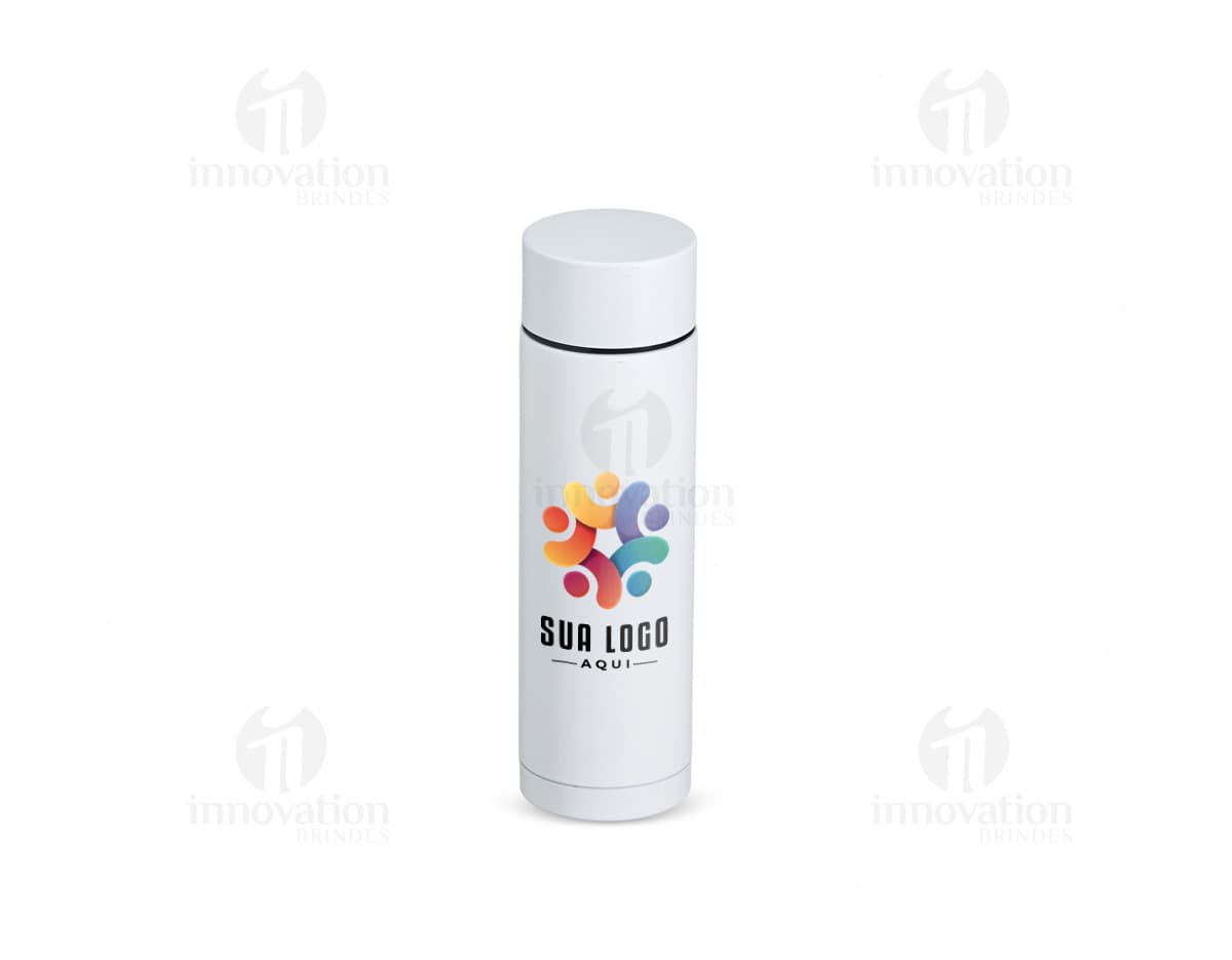 Garrafa térmica em aço inoxidável de 320ml.