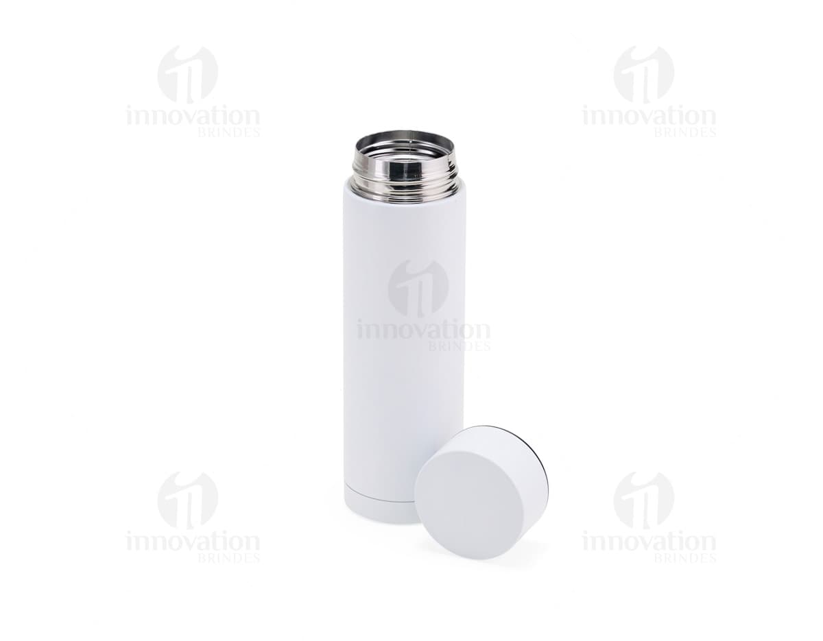 Garrafa térmica em aço inoxidável de 320ml.
