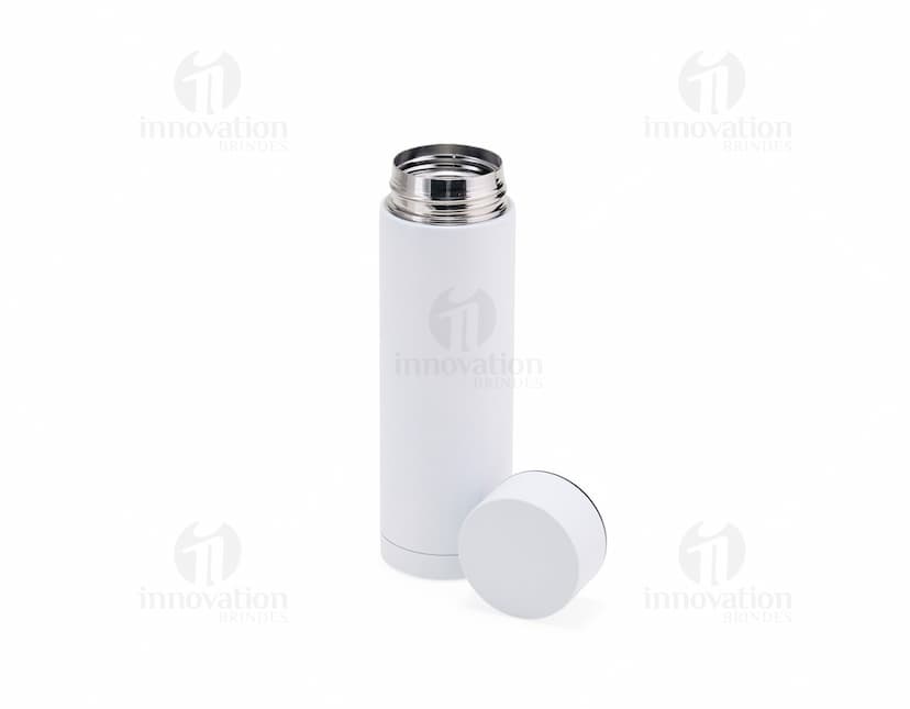 Garrafa térmica em aço inoxidável de 320ml.