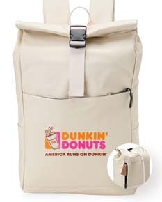 Mochila feita de material sintético no estilo PU. Cor preta, alças ajustáveis e bolso externo com zíper.