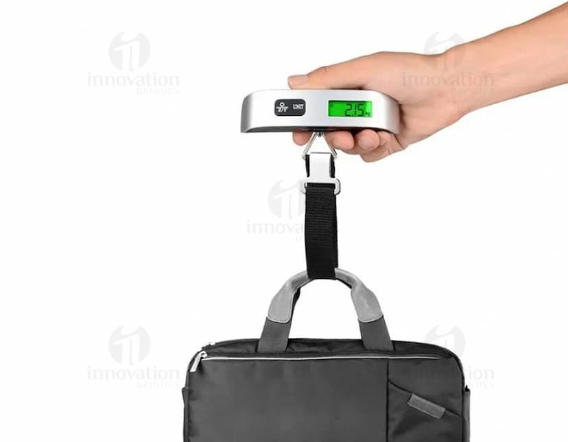 Balança Digital Portátil de Mão, com display de fácil leitura e design compacto.
