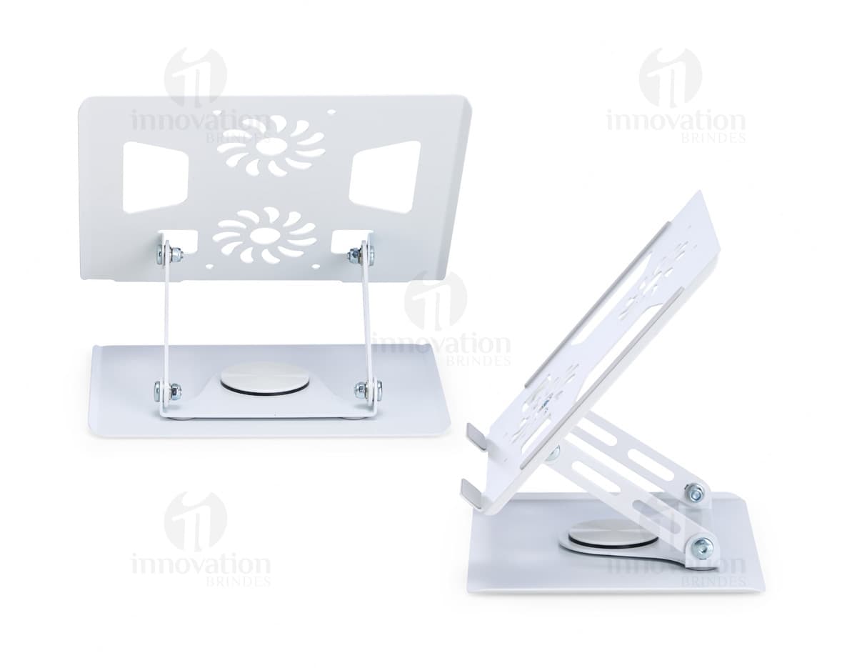 Suporte 360° Pro mostrando suas múltiplas posições de ajuste.