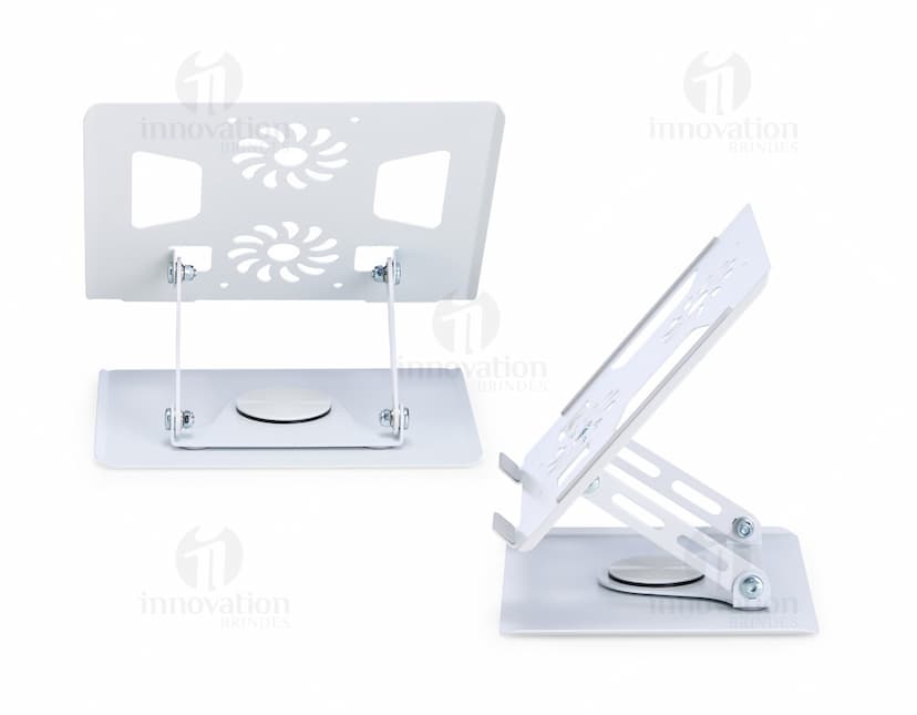 Suporte 360° Pro mostrando suas múltiplas posições de ajuste.
