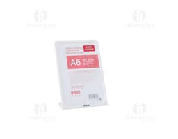 A6 Picture Frame Display in portrait format in black, capable of holding A6 size photos.