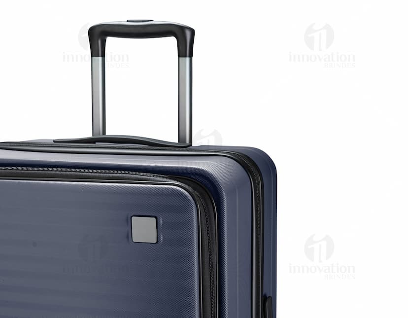 Mala de viagem de 49 litros feita de material resistente ABS.