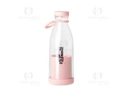 Garrafa com misturador de 380ml na cor verde.