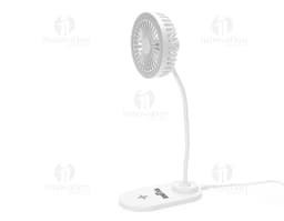 LED Fan with Wireless Charger.